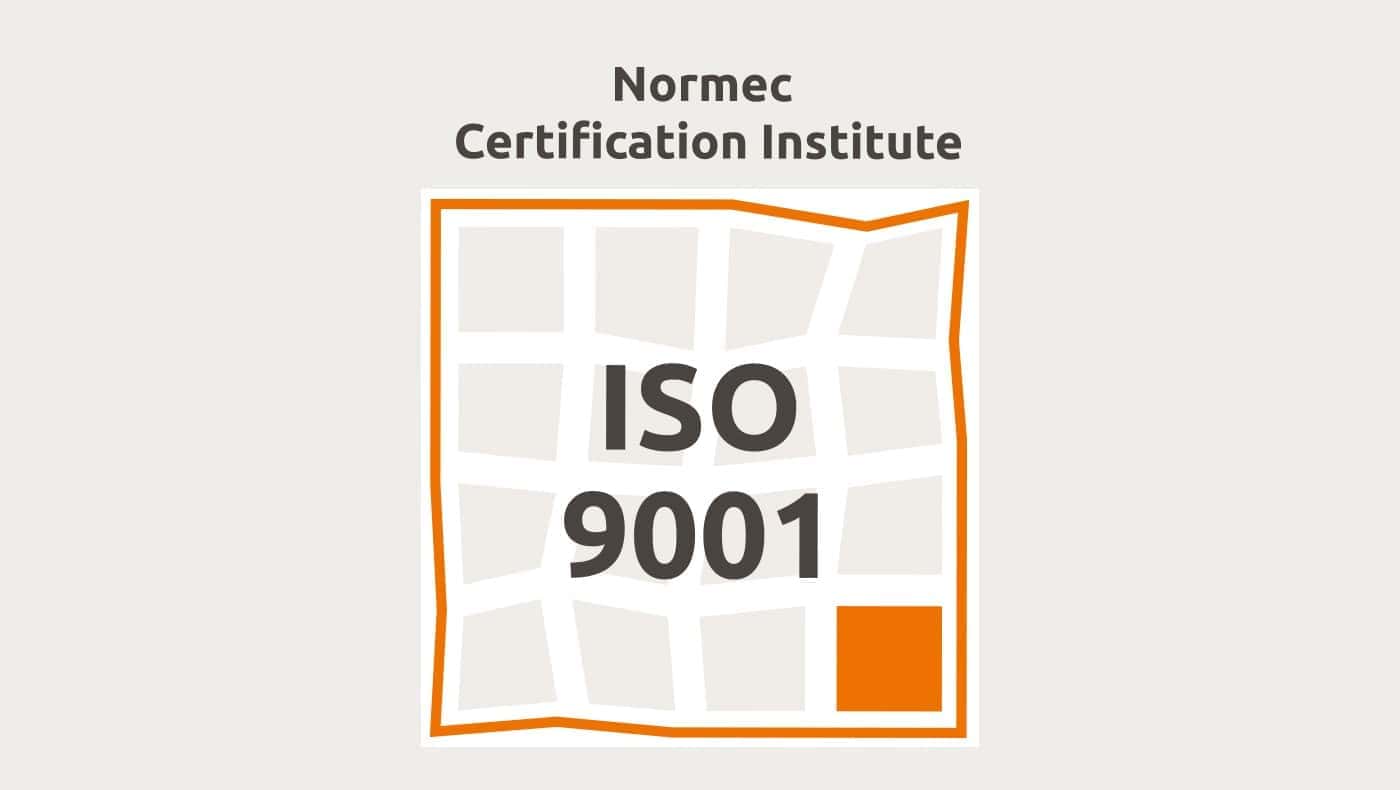 Normec ISO 9001 certificering